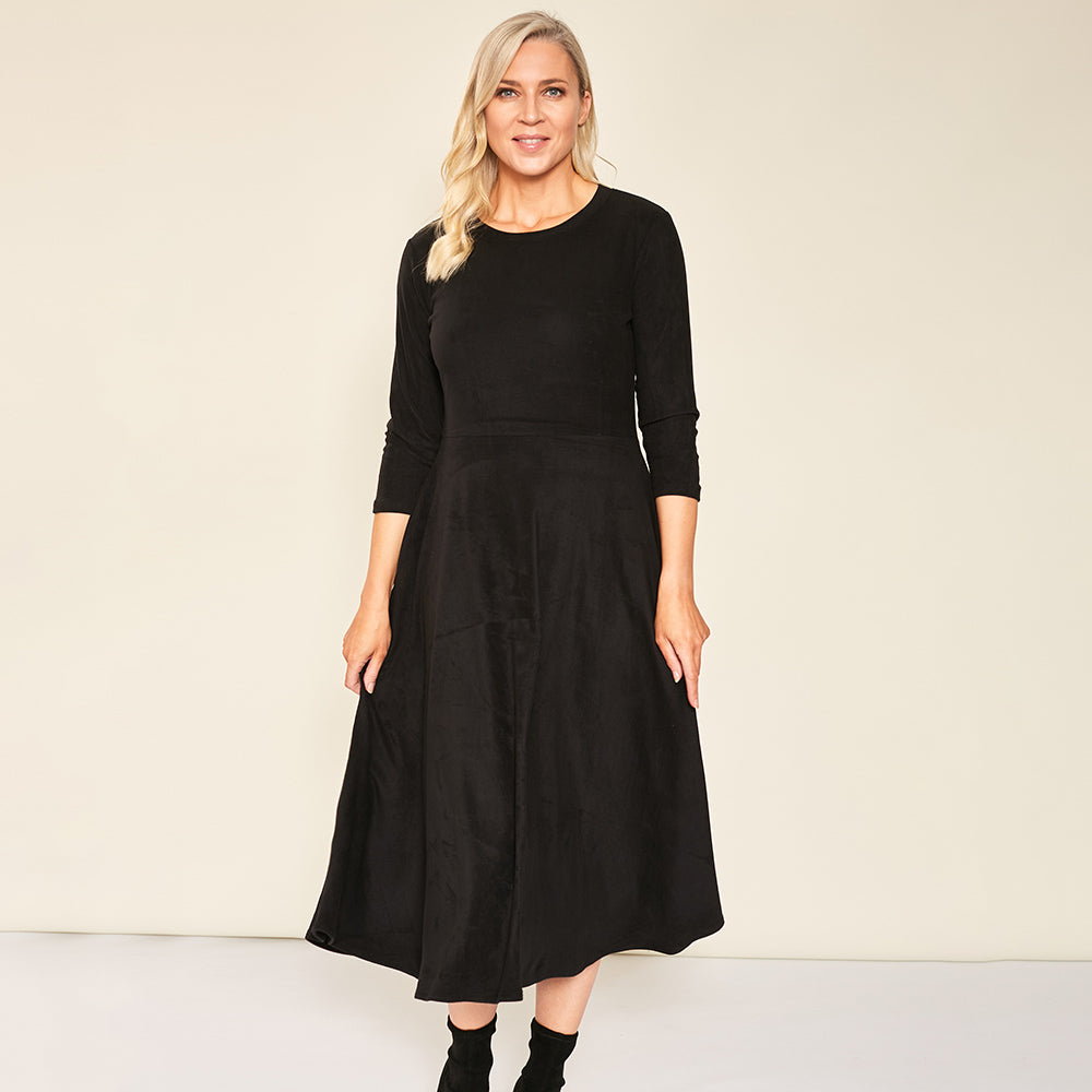 Aubree Dress (Black) - The Casual Company