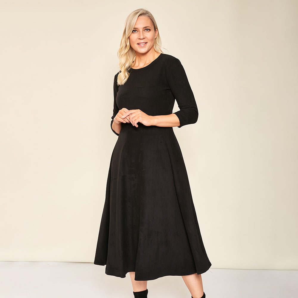 Aubree Dress (Black) - The Casual Company