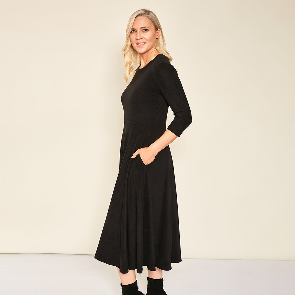 Aubree Dress (Black) - The Casual Company