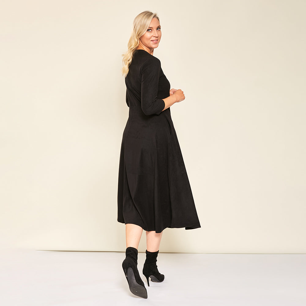 Aubree Dress (Black) - The Casual Company