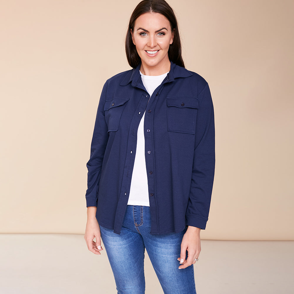 Jodie Jersey Shirt (Navy)
