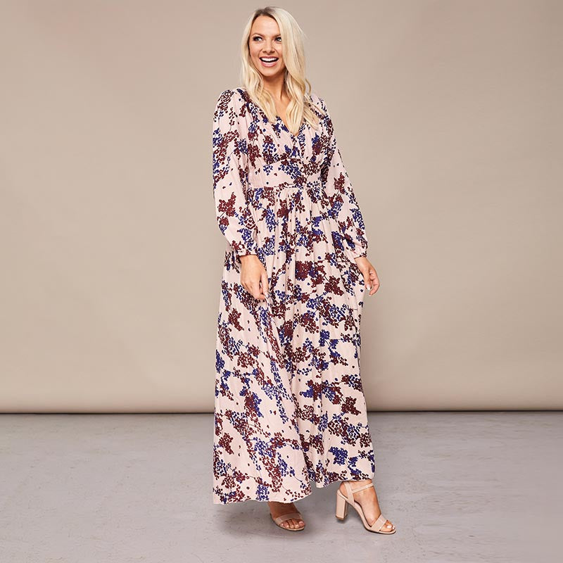 Maisy Maxi Dress Cream Floral