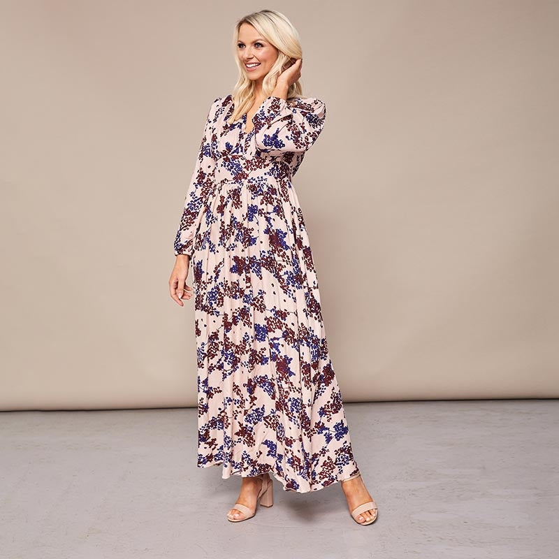 Maisy Maxi Dress Cream Floral