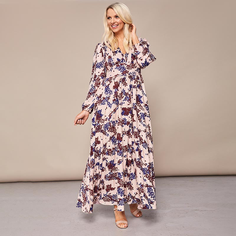 Maisy Maxi Dress Cream Floral