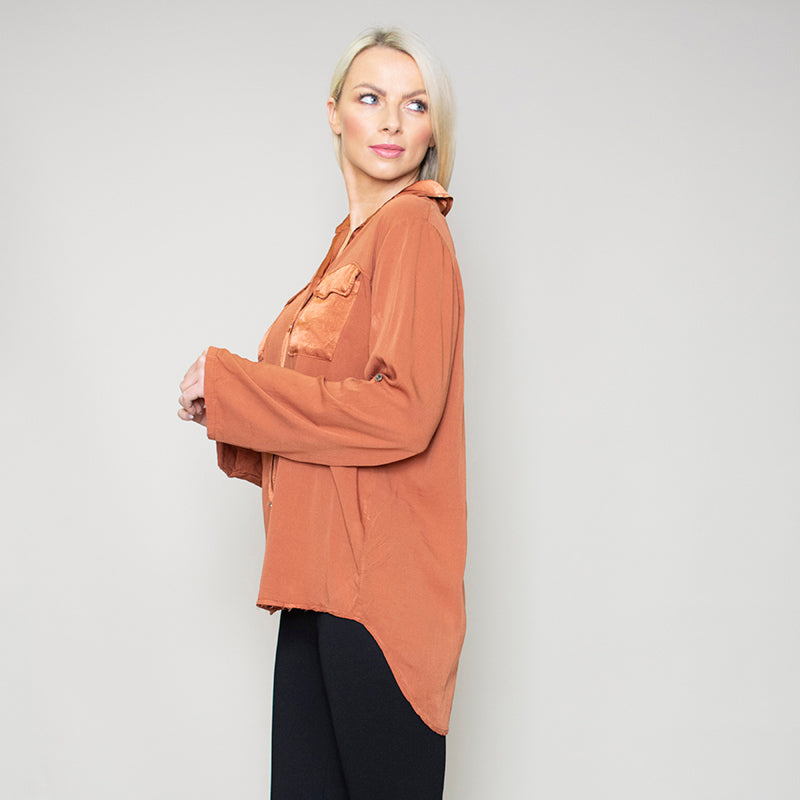 Carrie Pocket Shirt (Bronze)