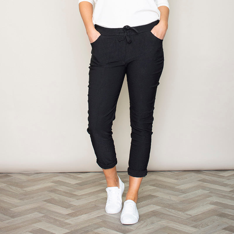 Maddie Stretch Trouser (Black)