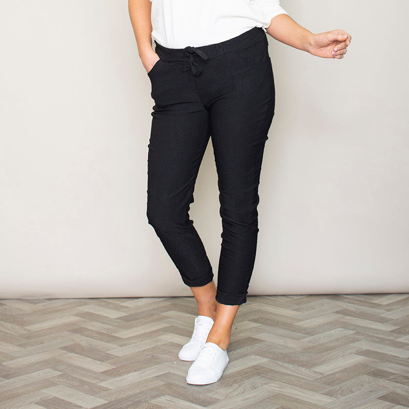 Maddie Stretch Trouser (Black)