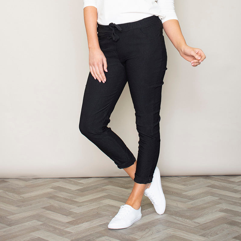 Maddie Stretch Trouser (Black)