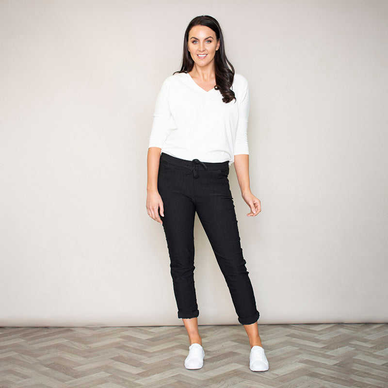 Maddie Stretch Trouser (Black)