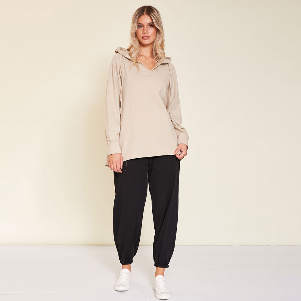 Alaina Top (Beige) - The Casual Company