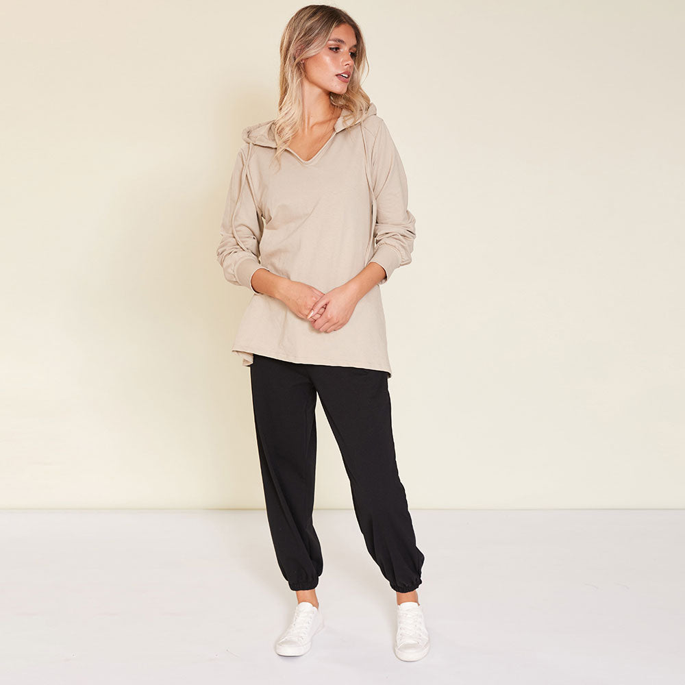 Alaina Top (Beige) - The Casual Company