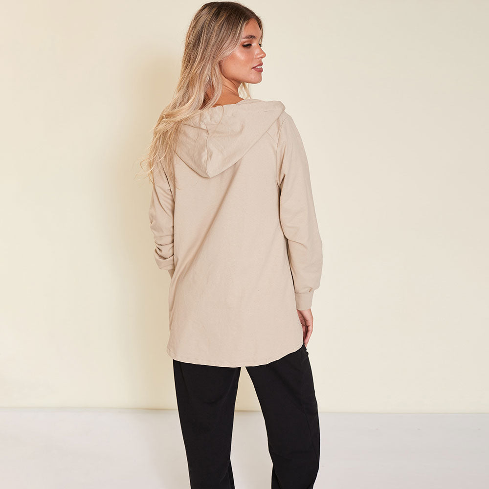 Alaina Top (Beige) - The Casual Company