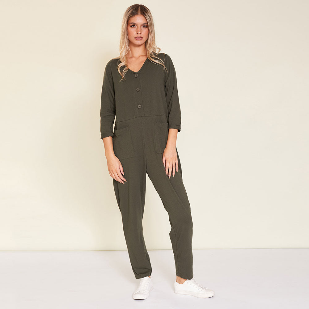 Jodie Jumpsuit (Khaki)
