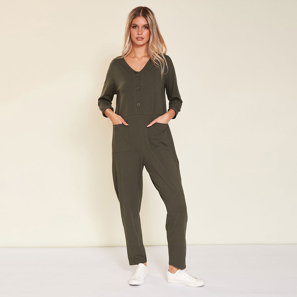 Jodie Jumpsuit (Khaki)