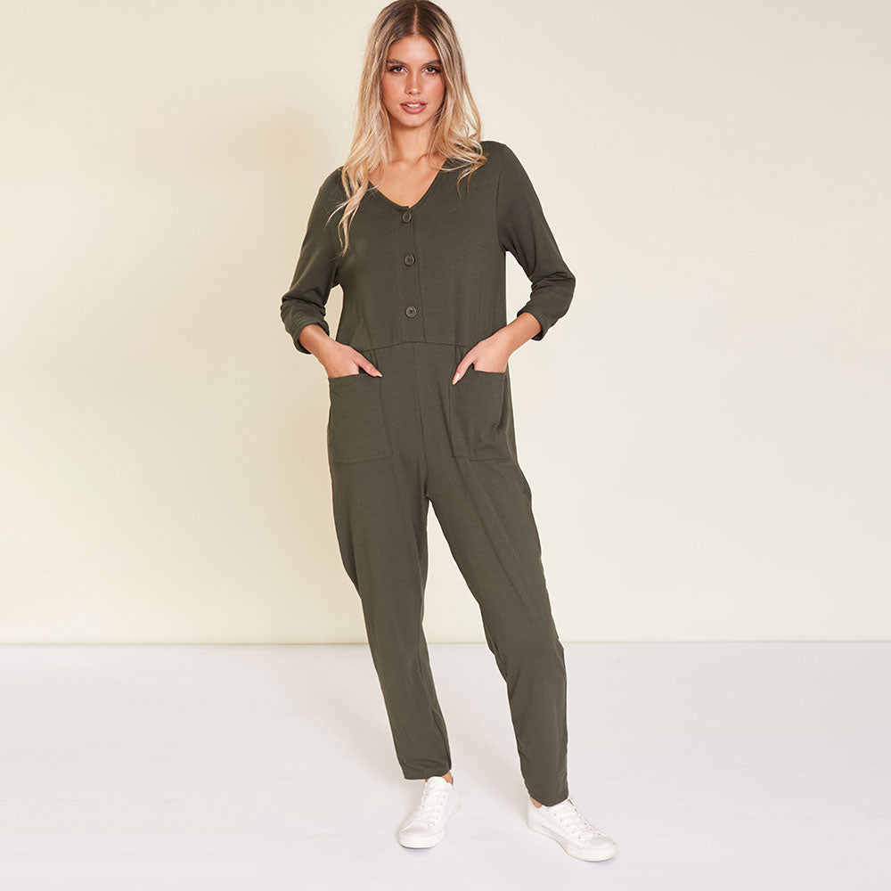 Jodie Jumpsuit (Khaki)
