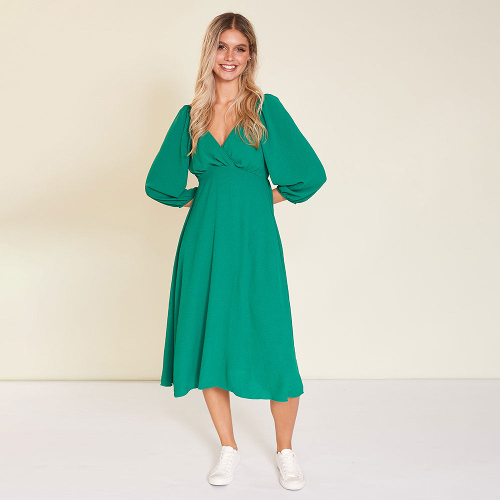 Reece Dress (Forest Green)