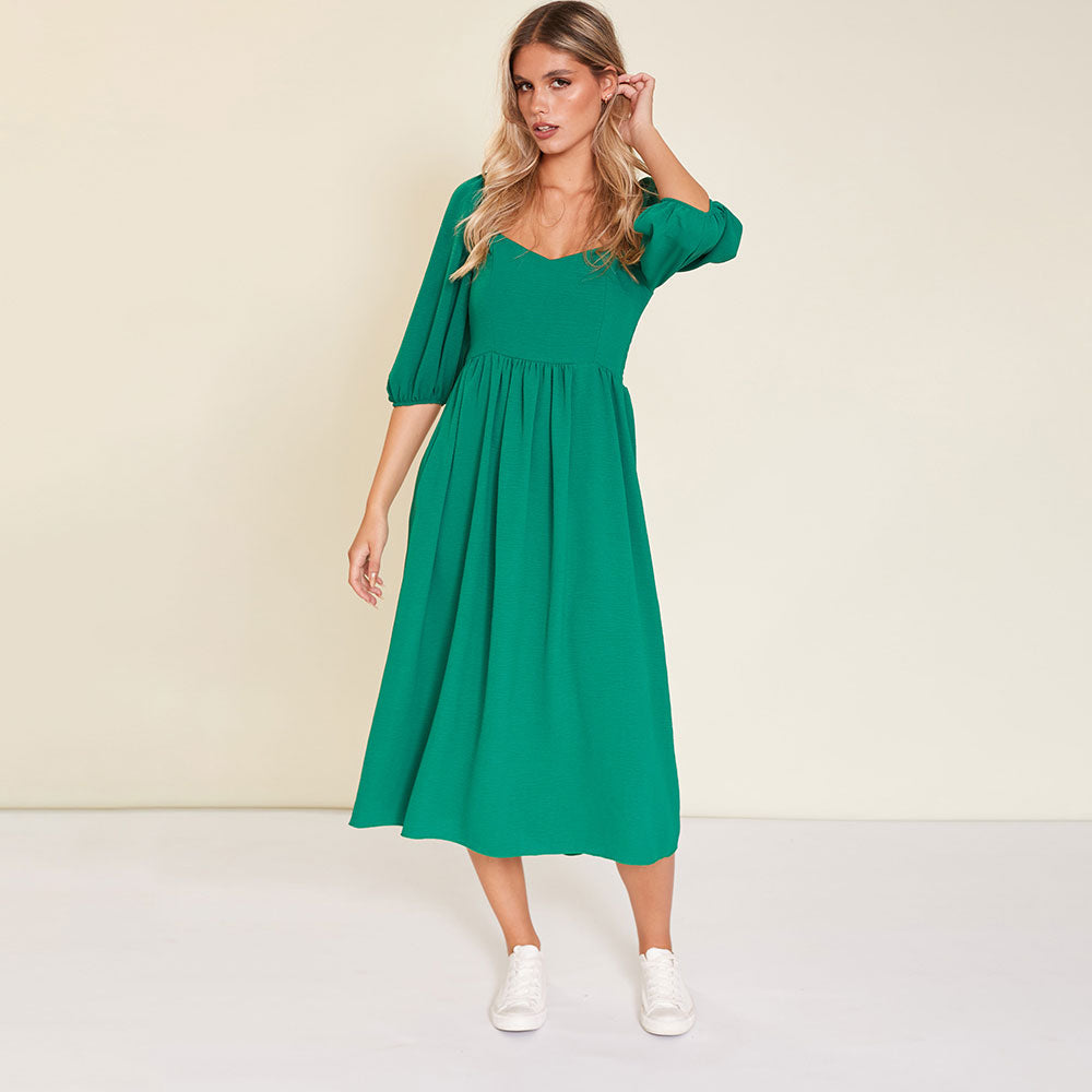 Kadie Dress (Forest Green)