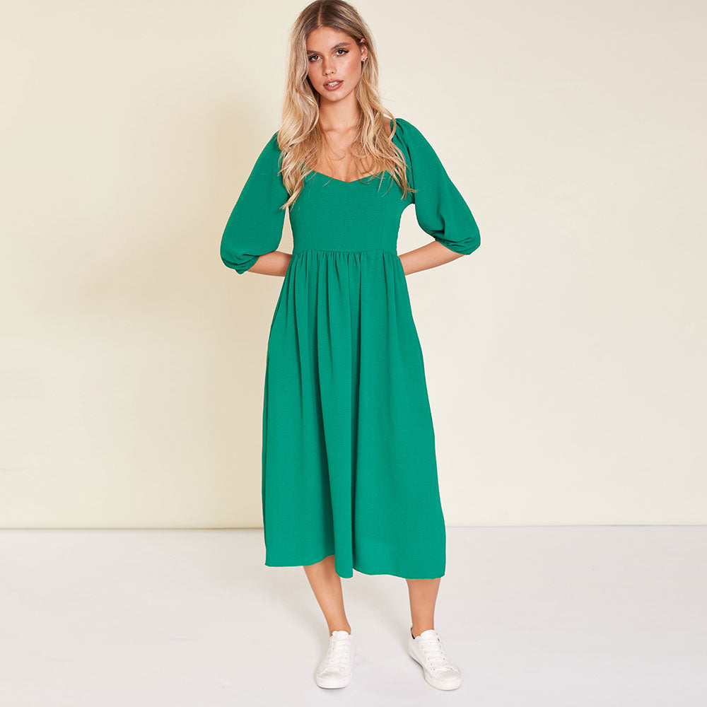 Kadie Dress (Forest Green)