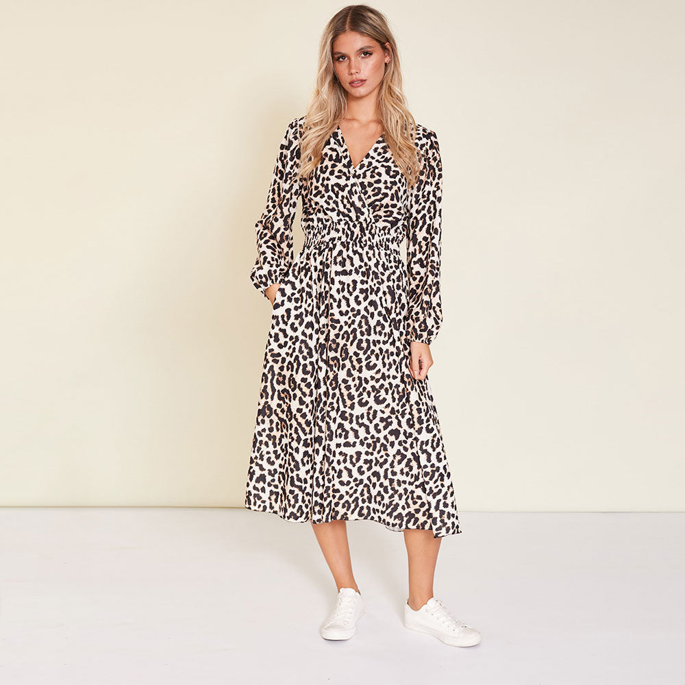 Caitlin Dress (Leopard)