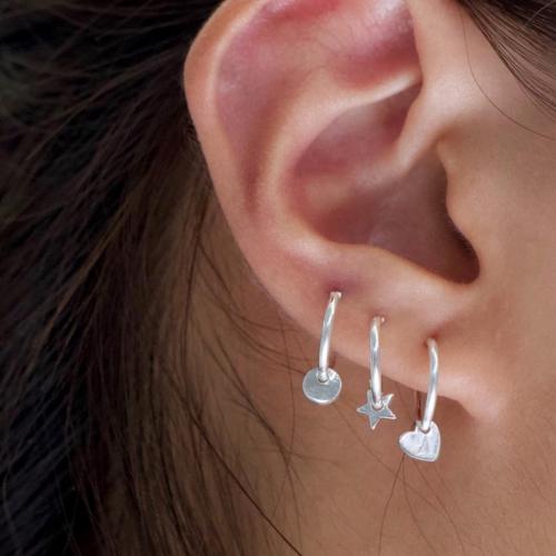 Mini Star Hoops Silver