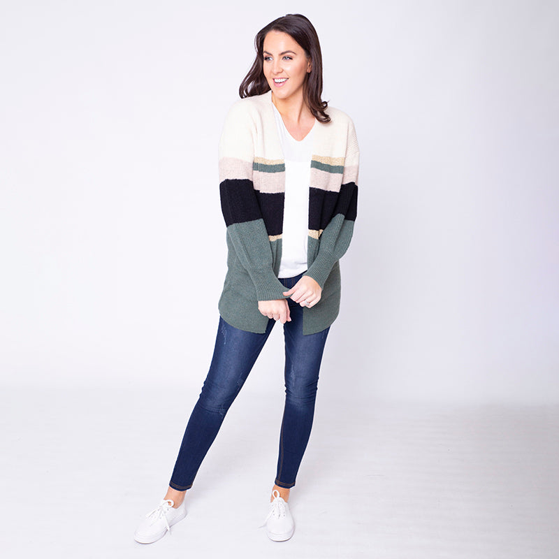 Matilda Cardigan (Forest Green)