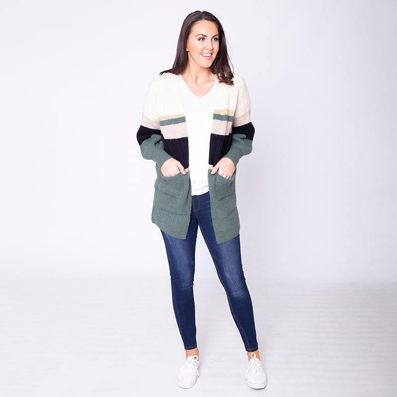 Matilda Cardigan (Forest Green)