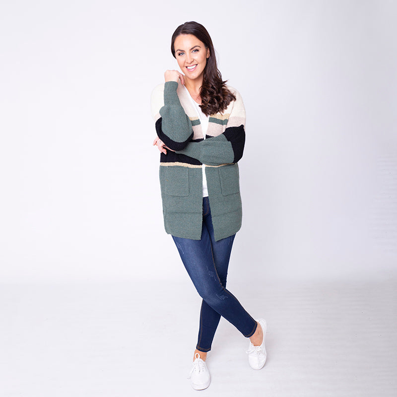 Matilda Cardigan (Forest Green)