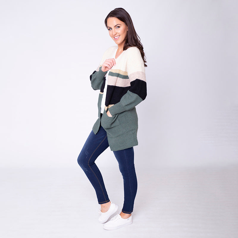 Matilda Cardigan (Forest Green)