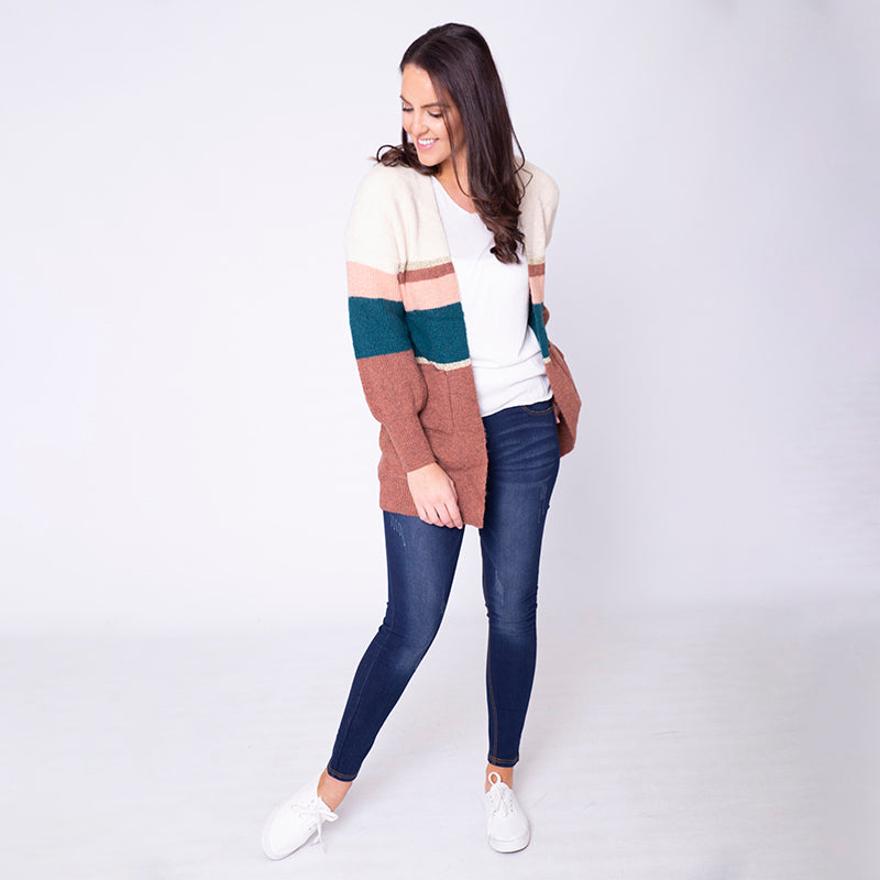 Matilda Muted Cardigan (Rust)