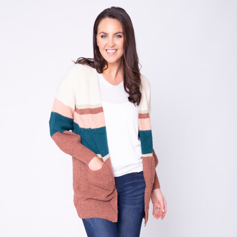 Matilda Muted Cardigan (Rust)