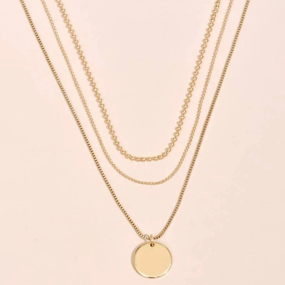 Triple Layered Necklace (Gold)