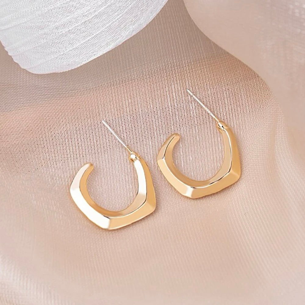 Cuff Hoop Earrings (Gold)