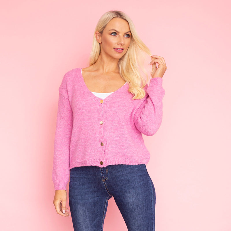 Sasha Cardigan (Fuschia)