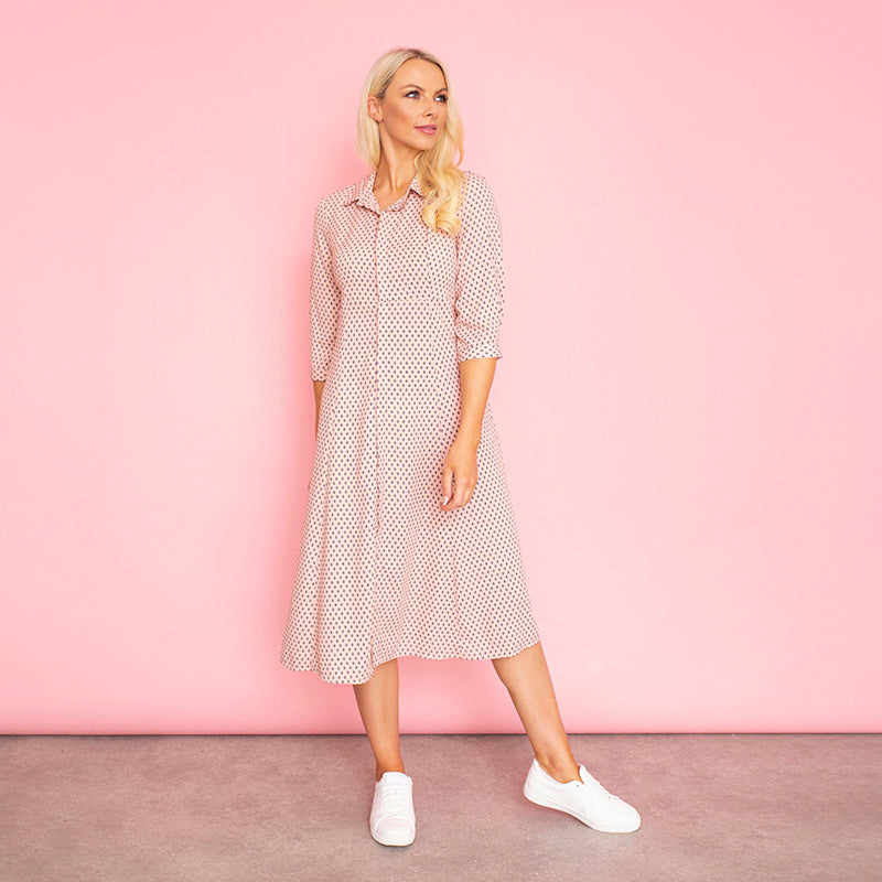 Pamela Shirt Dress (Pink)