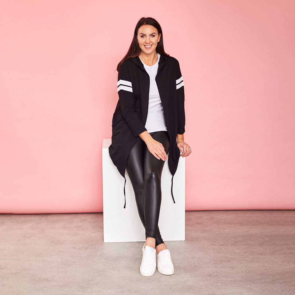 Chloe Hoody (Black) - The Casual Company