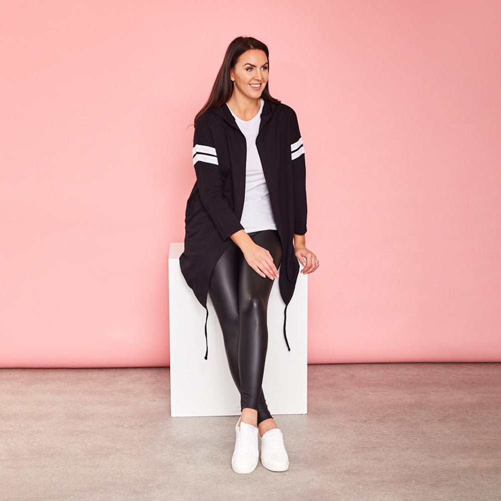 Chloe Hoody (Black) - The Casual Company
