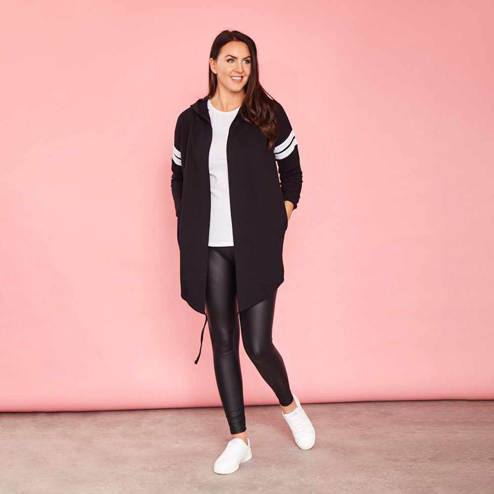 Chloe Hoody (Black) - The Casual Company