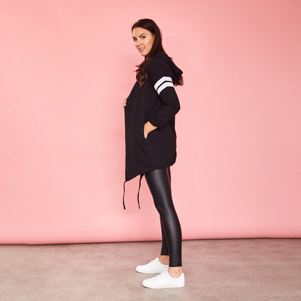 Chloe Hoody (Black) - The Casual Company