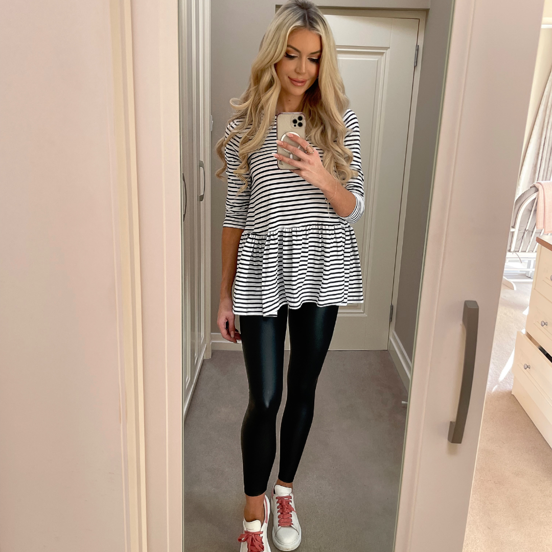 Jamie Top (Black Stripe)