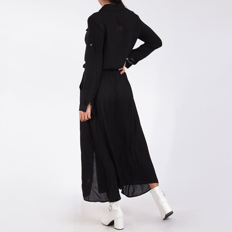 Shirt Maxi Dress Black