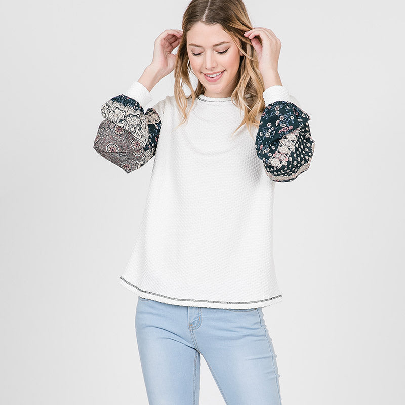 Marley Paisley Sleeve Hunter Green