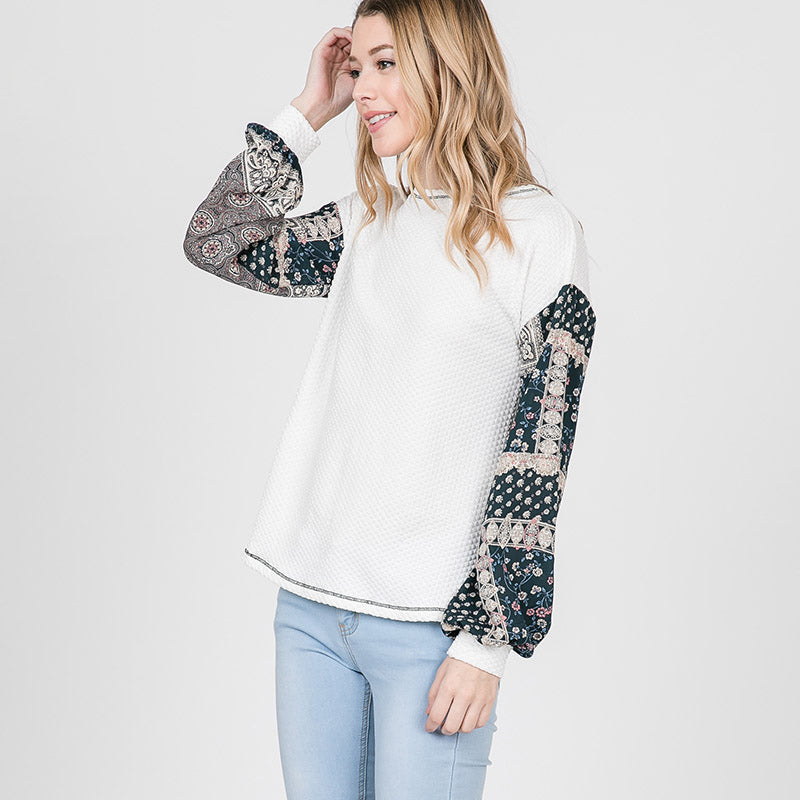 Marley Paisley Sleeve Hunter Green