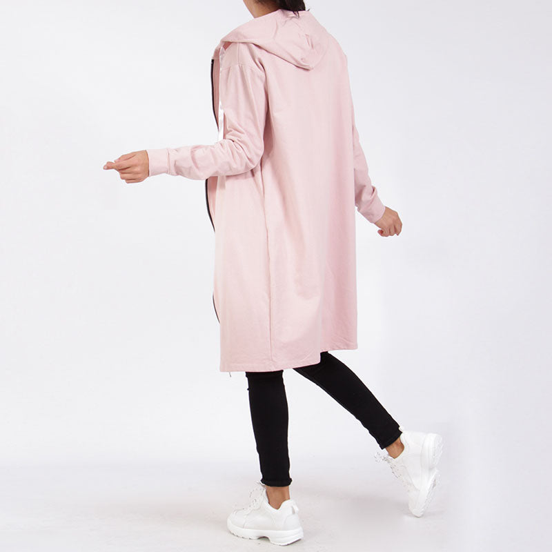 Casual Hoodie Jacket Pink