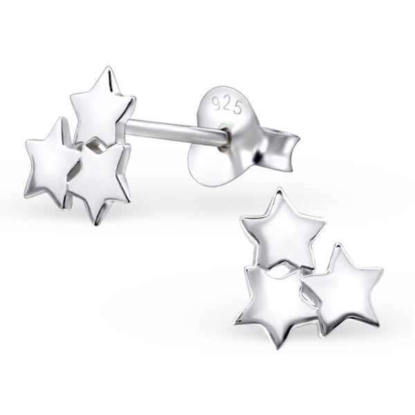 Sterling Silver Star Stud