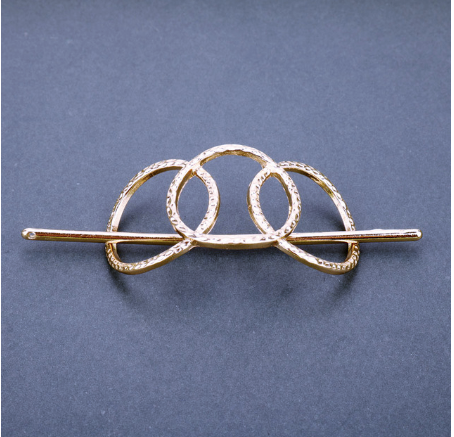 Lea Gold Messy Bun Hair Jewelry