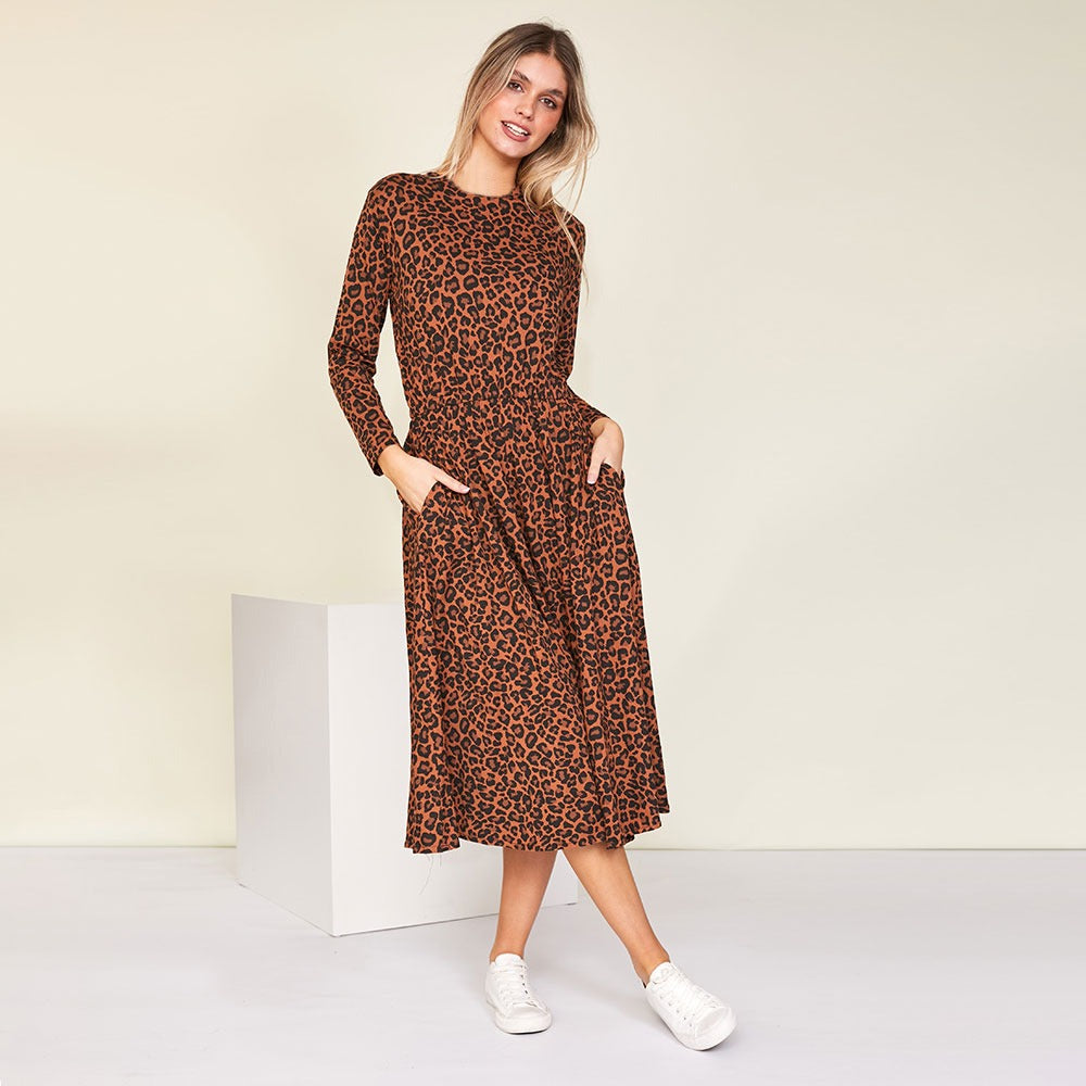 Mollie Dress (Leopard)