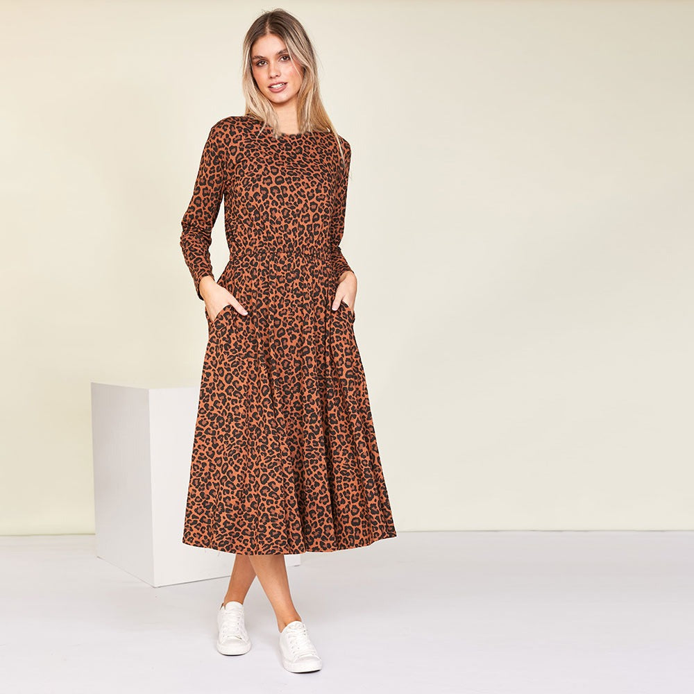 Mollie Dress (Leopard)