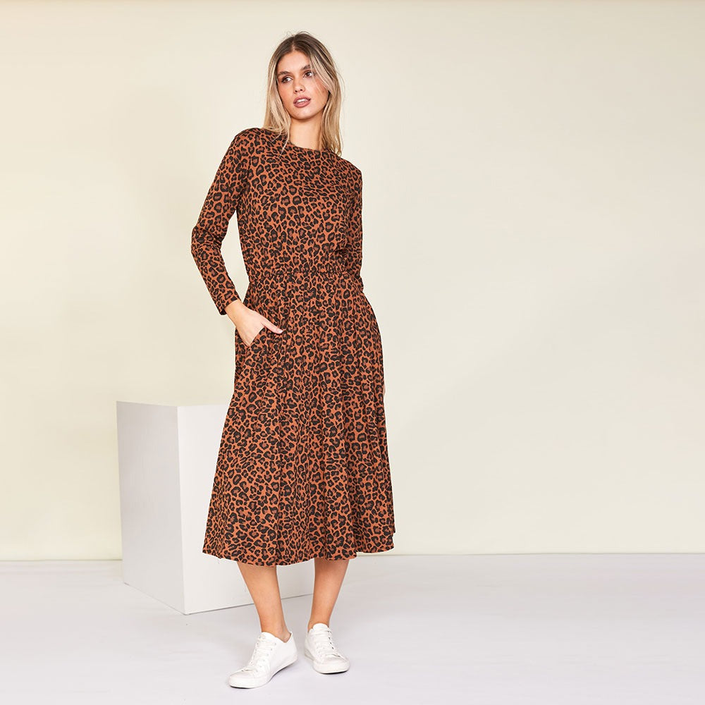 Mollie Dress (Leopard)