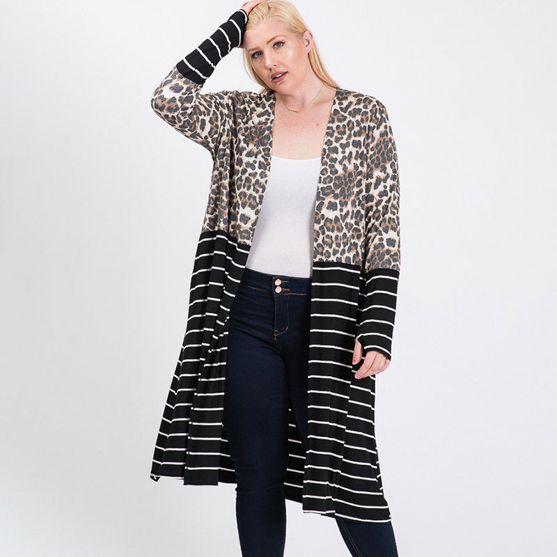 Sharon Curve Leopard Cardigan