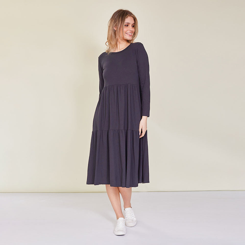 Amber Dress (Black) - The Casual Company